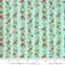 Fabric Moda Aqua Floral Sunday Stroll by the Quarter Yard 55224-14